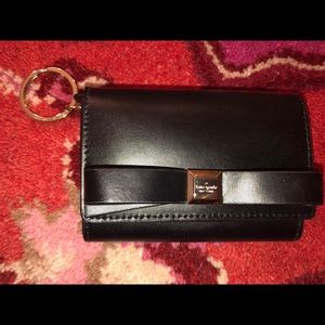 Kate Spade black darla Montfort park coin purse